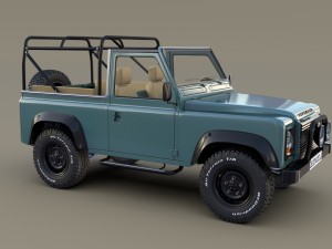1985 land rover defender 90 with interior ver 3 Model 3D