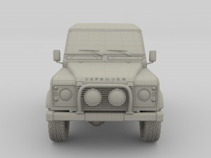 1985 land rover defender 90 with interior ver 3 Model 3D