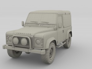 1985 land rover defender 90 with interior ver 3 Model 3D