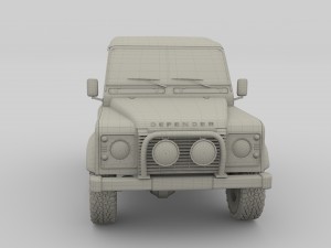 1985 land rover defender 90 with interior ver 3 Model 3D