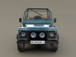 1985 land rover defender 90 with interior ver 3 Model 3D