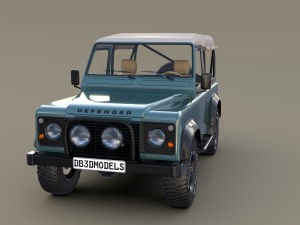 1985 land rover defender 90 with interior ver 4 3D Model
