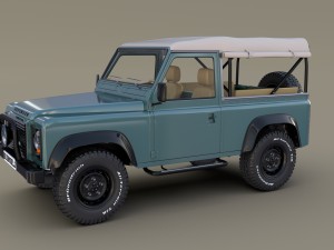 1985 land rover defender 90 with interior ver 4 3D 모델