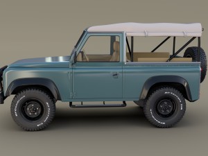 1985 land rover defender 90 with interior ver 4 3D 모델