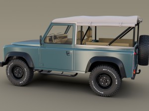 1985 land rover defender 90 with interior ver 4 3D 모델