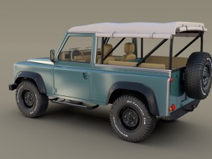 1985 land rover defender 90 with interior ver 4 3D 모델