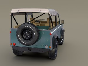 1985 land rover defender 90 with interior ver 4 3D 모델