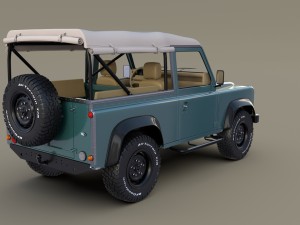 1985 land rover defender 90 with interior ver 4 3D 모델