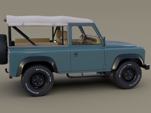 1985 land rover defender 90 with interior ver 4 3D 모델