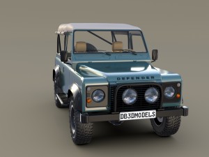 1985 land rover defender 90 with interior ver 4 3D 모델