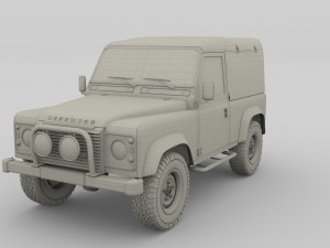 1985 land rover defender 90 with interior ver 4 3D 모델