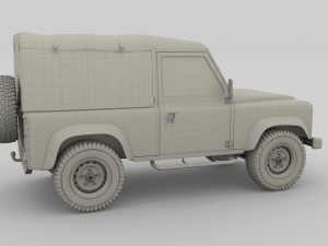 1985 land rover defender 90 with interior ver 4 3D 모델