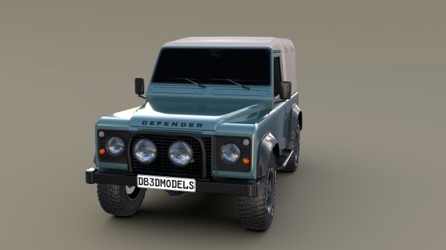 1985 land rover defender 90 3D मॉडल .c4d .max .obj .3ds .fbx .stl .blend 
