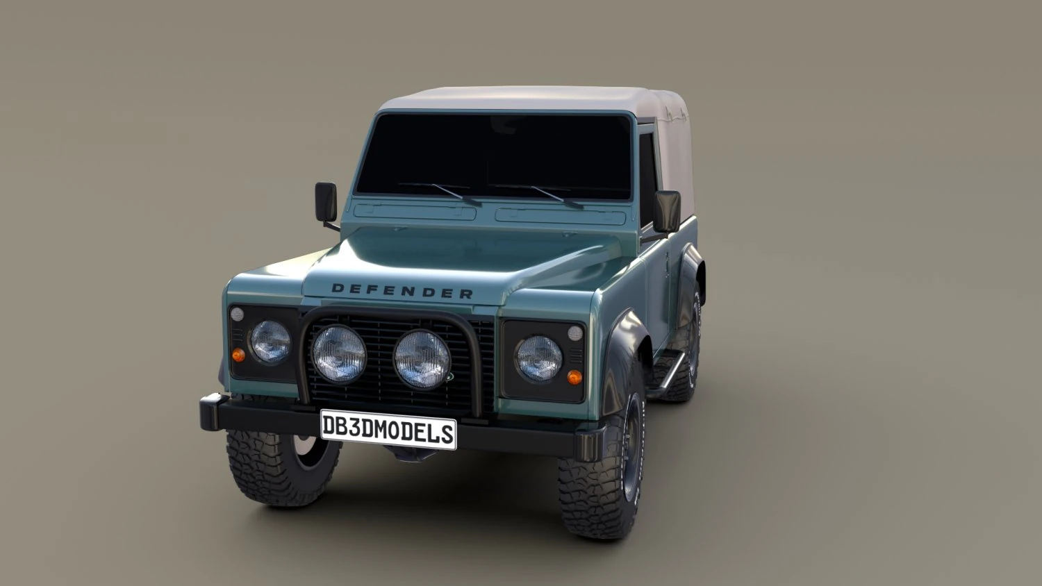 1985 land rover defender 90 3D Model .c4d .max .obj .3ds .fbx .stl .blend 