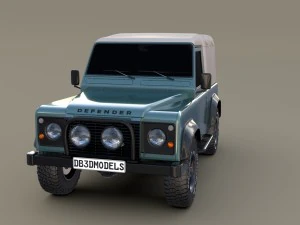 Land Rover Defender 90 z 1985 roku Model 3D