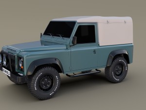 1985 land rover defender 90 3D मॉडल