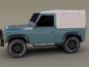 1985 land rover defender 90 3D मॉडल
