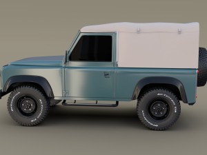 1985 land rover defender 90 3D मॉडल