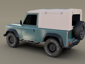 1985 land rover defender 90 3D मॉडल