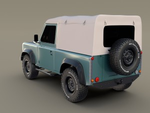 1985 land rover defender 90 3D मॉडल