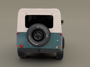 1985 land rover defender 90 3D मॉडल