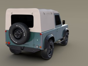 1985 land rover defender 90 3D मॉडल