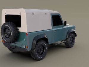 1985 land rover defender 90 3D मॉडल