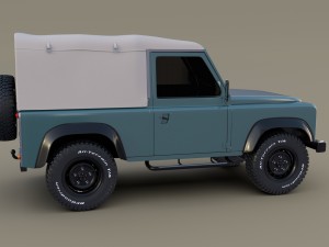 1985 land rover defender 90 3D मॉडल