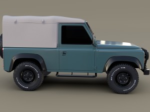 1985 land rover defender 90 3D मॉडल