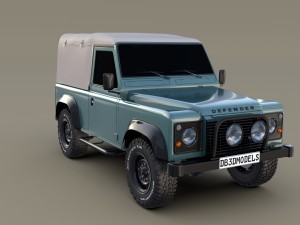 1985 land rover defender 90 3D मॉडल