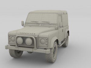1985 land rover defender 90 3D मॉडल