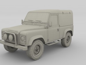1985 land rover defender 90 3D मॉडल