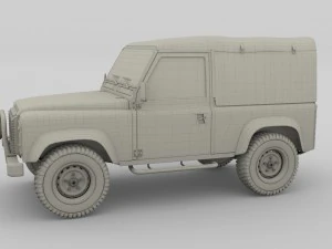 1985 land rover defender 90 3D Model