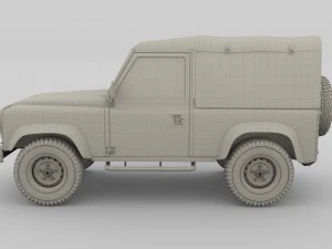 1985 land rover defender 90 3D Model