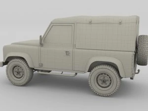 1985 land rover defender 90 3D Model