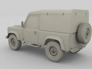 1985 land rover defender 90 3D Model
