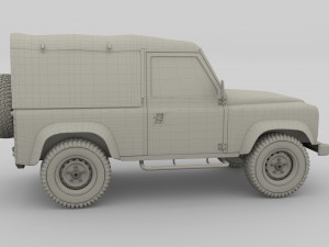 1985 land rover defender 90 3D मॉडल