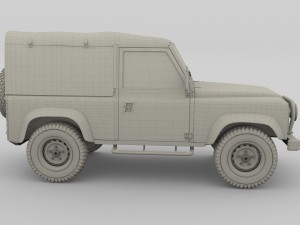 1985 land rover defender 90 3D मॉडल