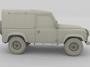 1985 land rover defender 90 3D Model