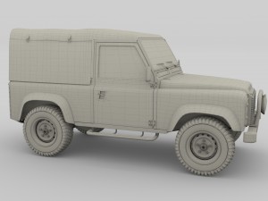 1985 land rover defender 90 3D मॉडल
