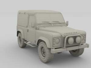 1985 land rover defender 90 3D मॉडल