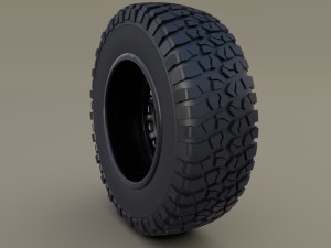 offroad bf goodrich wheel 3D Модель