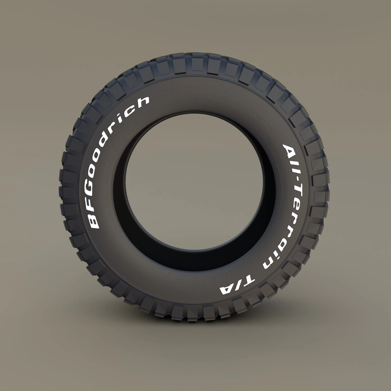 bf goodrich tire 3D Model .c4d .max .obj .3ds .fbx .stl .blend 