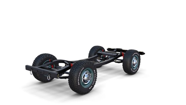 offroad vehicle chassis Model 3D .c4d .max .obj .3ds .fbx .stl .blend 