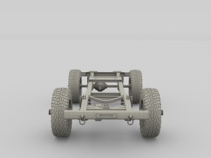 offroad vehicle chassis Model 3D