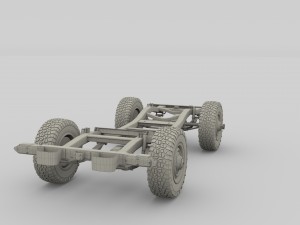 offroad vehicle chassis Model 3D