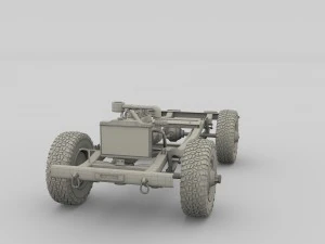 full offroad vehicle chassis 3D Model