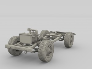full offroad vehicle chassis 3D-Modell