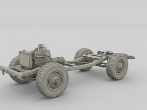 full offroad vehicle chassis 3D Model