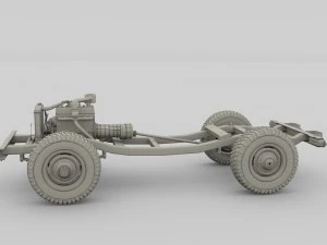 full offroad vehicle chassis 3D Model